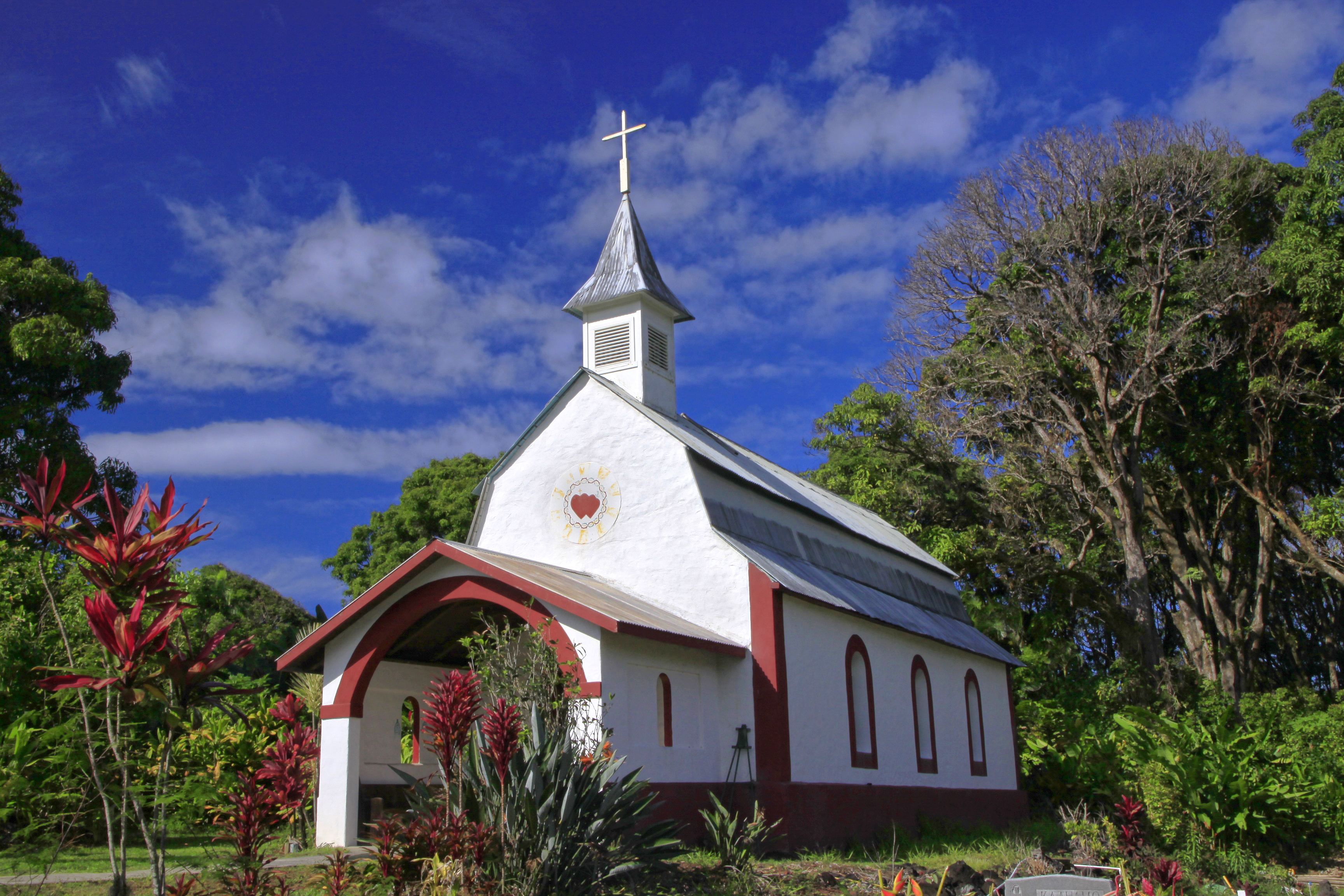 Maui, Church, Road to Hana, Coral Church